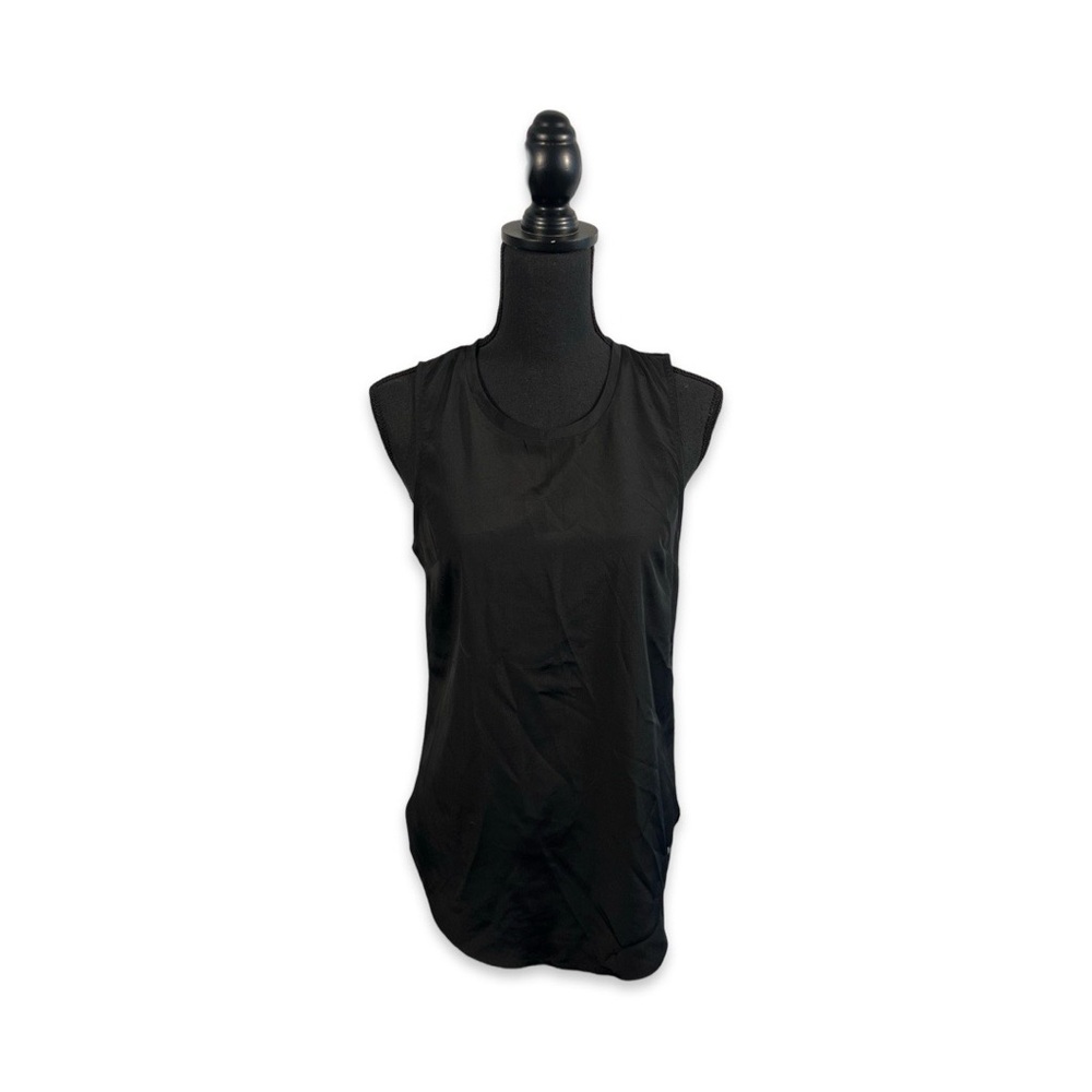 Cable Gauge Women’s Pullover Top Sleeveless Black With Side Split Size S